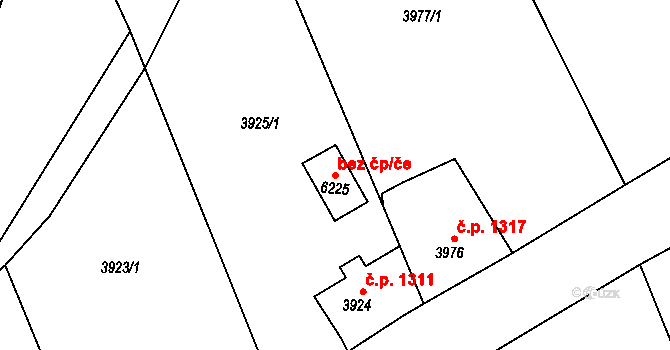 Krnov 41482697 na parcele st. 6225 v KÚ Krnov-Horní Předměstí, Katastrální mapa