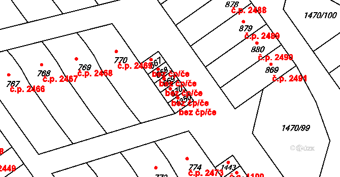 Kyjov 44589697 na parcele st. 670 v KÚ Nětčice u Kyjova, Katastrální mapa