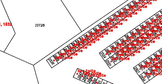Dvůr Králové nad Labem 44919697 na parcele st. 2544 v KÚ Dvůr Králové nad Labem, Katastrální mapa