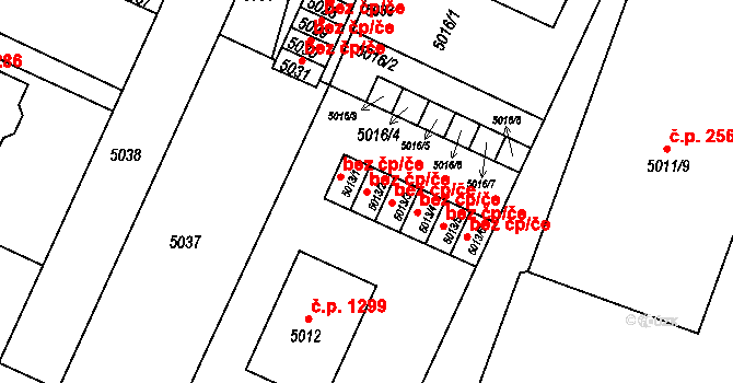Žďár nad Sázavou 48385697 na parcele st. 5013/2 v KÚ Město Žďár, Katastrální mapa