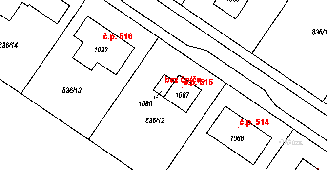 Kostomlaty nad Labem 104572698 na parcele st. 1088 v KÚ Kostomlaty nad Labem, Katastrální mapa