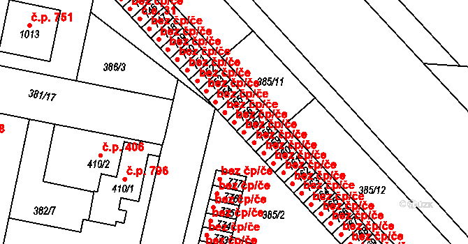 Slatiňany 38054698 na parcele st. 756 v KÚ Slatiňany, Katastrální mapa