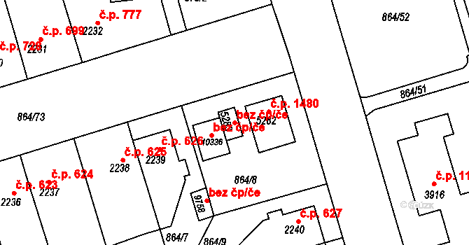 Pardubice 40408698 na parcele st. 5283 v KÚ Pardubice, Katastrální mapa