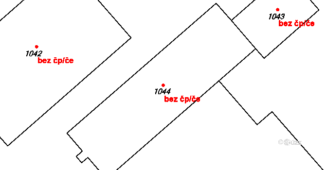 Jablunkov 46600698 na parcele st. 1044 v KÚ Jablunkov, Katastrální mapa