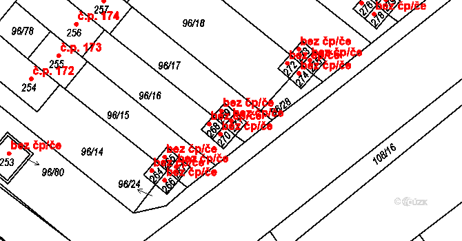 Lahošť 39133699 na parcele st. 271 v KÚ Lahošť, Katastrální mapa