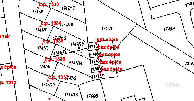 Rychnov nad Kněžnou 48616699 na parcele st. 1748/3 v KÚ Rychnov nad Kněžnou, Katastrální mapa