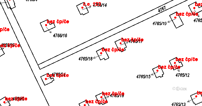Dejvice 144, Praha na parcele st. 4765/18 v KÚ Dejvice, Katastrální mapa