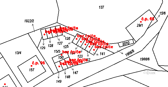 Štěchovice 49812700 na parcele st. 122 v KÚ Štěchovice, Katastrální mapa