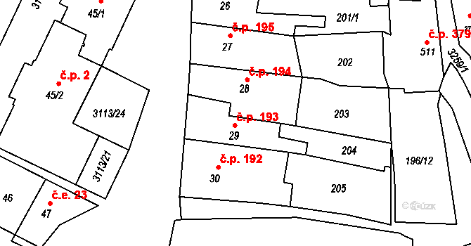 Bečov nad Teplou 29, Katastrální mapa