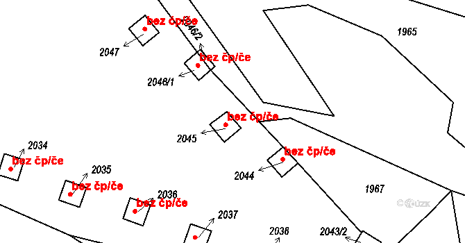 Bělá pod Bezdězem 39261701 na parcele st. 2045 v KÚ Bělá pod Bezdězem, Katastrální mapa