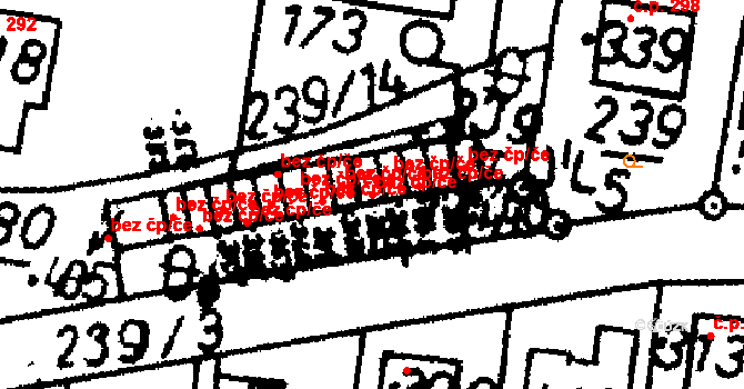 Bernartice 39944701 na parcele st. 364 v KÚ Bernartice u Milevska, Katastrální mapa