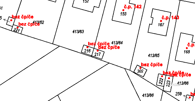 Kovářov 39958701 na parcele st. 217 v KÚ Kovářov, Katastrální mapa