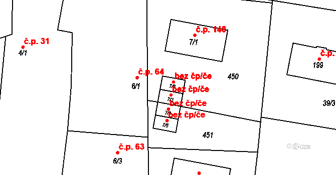 Chotěšice 42989701 na parcele st. 7/2 v KÚ Chotěšice, Katastrální mapa