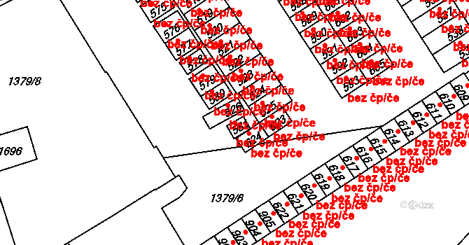 Holýšov 45179701 na parcele st. 581 v KÚ Holýšov, Katastrální mapa