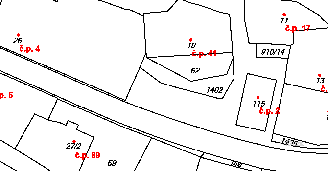Kámen 45263701 na parcele st. 93 v KÚ Kámen u Pacova, Katastrální mapa