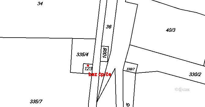 Šárovcova Lhota 45969701 na parcele st. 1008 v KÚ Šárovcova Lhota, Katastrální mapa
