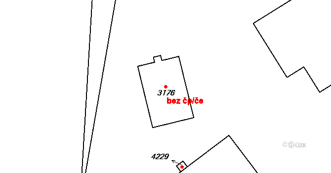 Humpolec 47847701 na parcele st. 3176 v KÚ Humpolec, Katastrální mapa