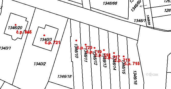 Česká Skalice 719 na parcele st. 1346/11 v KÚ Česká Skalice, Katastrální mapa