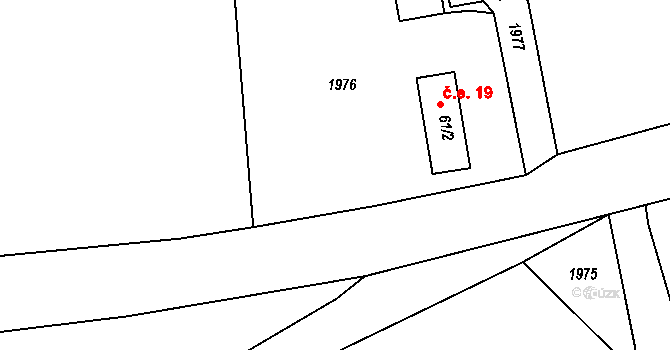 Konstantinovy Lázně 41574702 na parcele st. 61/1 v KÚ Okrouhlé Hradiště, Katastrální mapa