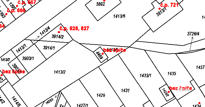 Žamberk 45526702 na parcele st. 4469 v KÚ Žamberk, Katastrální mapa