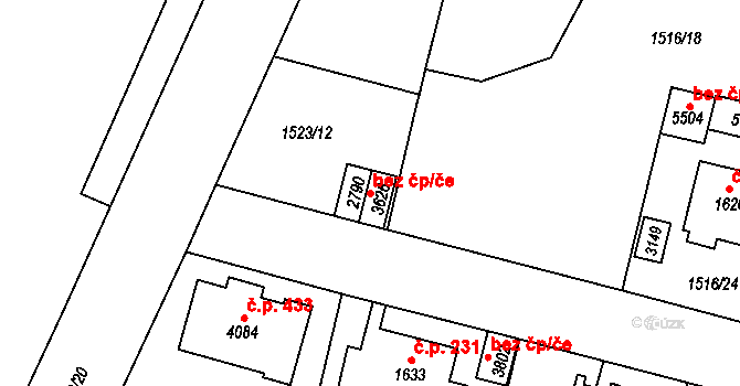 Trutnov 48541702 na parcele st. 2790 v KÚ Trutnov, Katastrální mapa