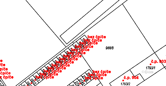 Sušice 50403702 na parcele st. 1958 v KÚ Sušice nad Otavou, Katastrální mapa