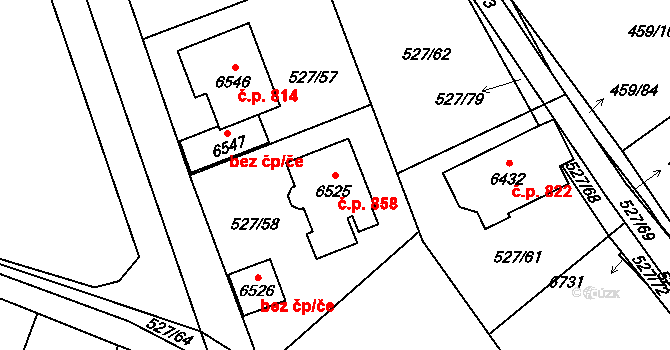 Beroun-Závodí 858, Beroun na parcele st. 6525 v KÚ Beroun, Katastrální mapa