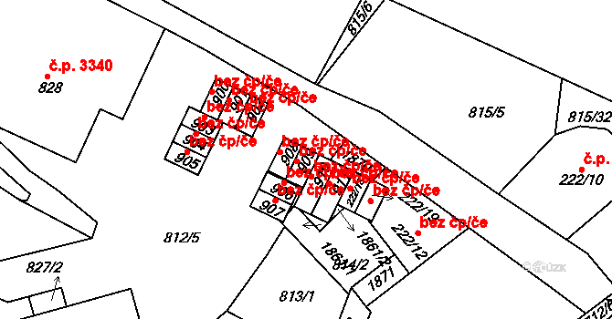 Jablonec nad Nisou 44209703 na parcele st. 909 v KÚ Jablonecké Paseky, Katastrální mapa