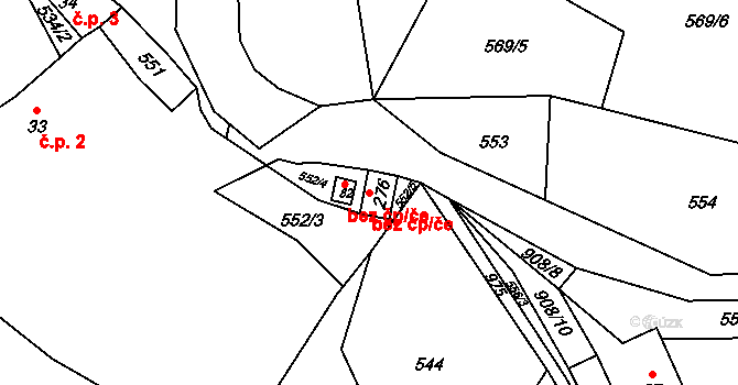 Chocerady 88587703 na parcele st. 276 v KÚ Vlkovec, Katastrální mapa