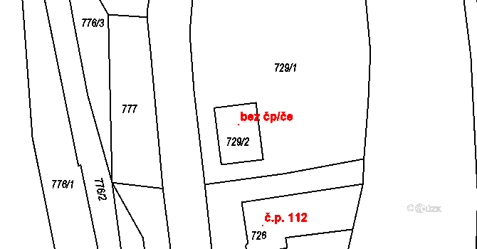 Děčín 120062704 na parcele st. 729/2 v KÚ Nebočady, Katastrální mapa