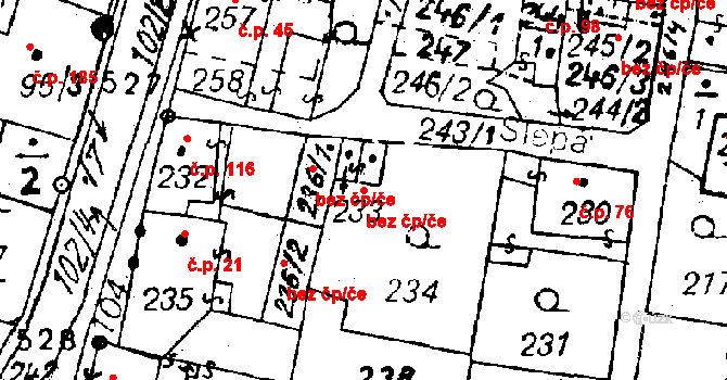 Heřmanova Huť 41666704 na parcele st. 233 v KÚ Dolní Sekyřany, Katastrální mapa