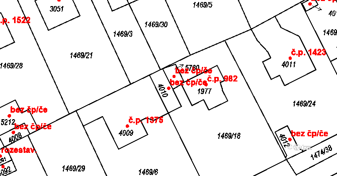 Beroun 46961704 na parcele st. 4010 v KÚ Beroun, Katastrální mapa