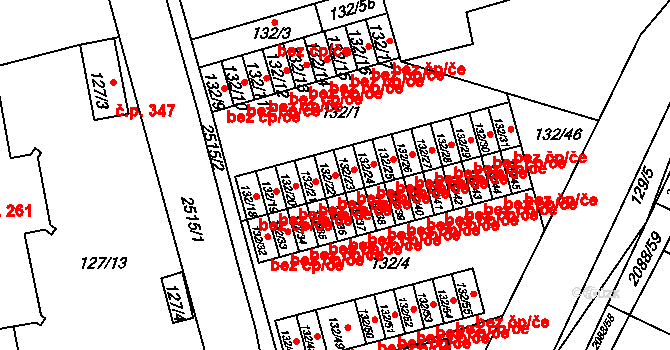 Třeboň 47516704 na parcele st. 132/22 v KÚ Třeboň, Katastrální mapa