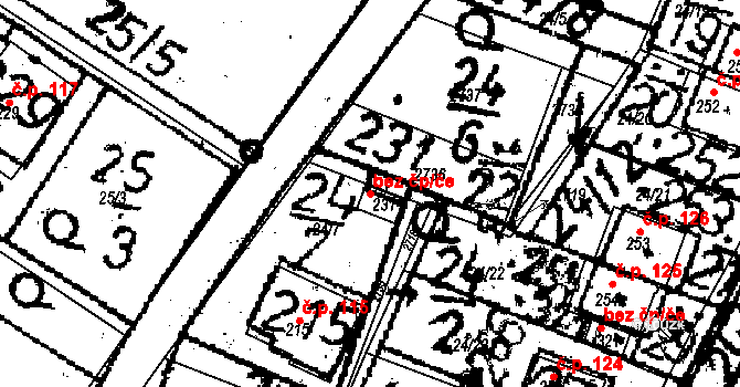 Velká Chyška 105300705 na parcele st. 231 v KÚ Velká Chyška, Katastrální mapa