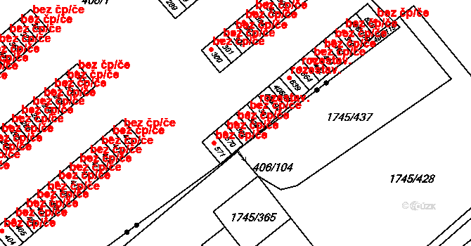 Třebíč 38383705 na parcele st. 382 v KÚ Týn u Třebíče, Katastrální mapa