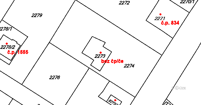 Ostrava 42878705 na parcele st. 2273 v KÚ Polanka nad Odrou, Katastrální mapa