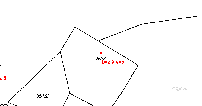 Dolní Bousov 45299706 na parcele st. 84/2 v KÚ Horní Bousov, Katastrální mapa