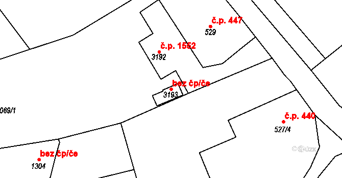 Lipník nad Bečvou 53868706 na parcele st. 3193 v KÚ Lipník nad Bečvou, Katastrální mapa