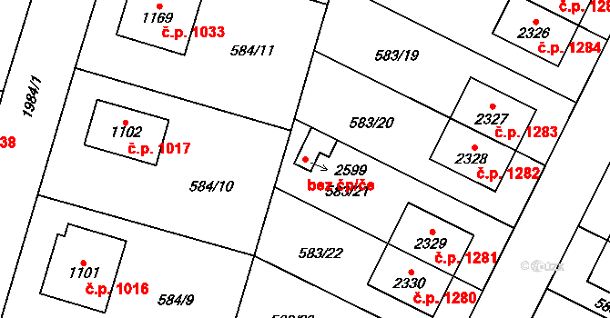 Třebechovice pod Orebem 43178707 na parcele st. 2599 v KÚ Třebechovice pod Orebem, Katastrální mapa