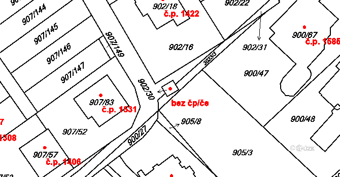 Rychnov nad Kněžnou 43960707 na parcele st. 902/30 v KÚ Rychnov nad Kněžnou, Katastrální mapa