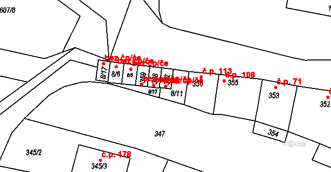 Seloutky 47738707 na parcele st. 357 v KÚ Seloutky, Katastrální mapa