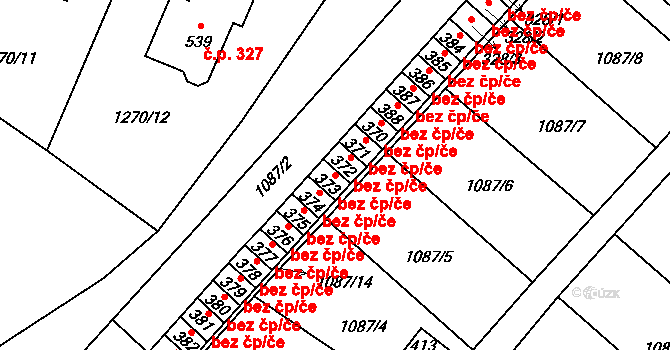 Strážov 39195708 na parcele st. 373 v KÚ Strážov na Šumavě, Katastrální mapa