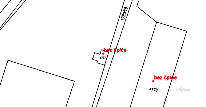 Pržno 39525708 na parcele st. 1777 v KÚ Pržno u Vsetína, Katastrální mapa