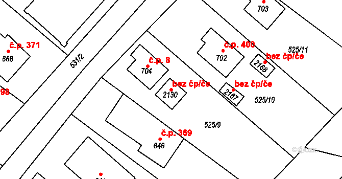 Prachatice 39936708 na parcele st. 2130 v KÚ Prachatice, Katastrální mapa