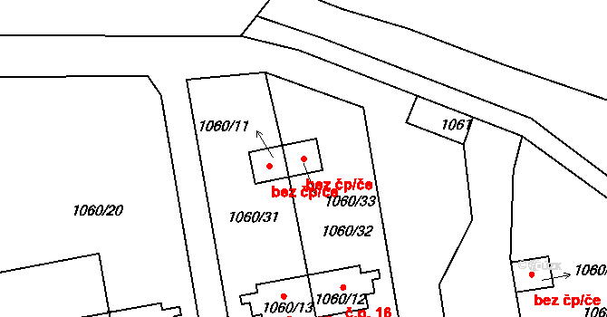 Černá v Pošumaví 41590708 na parcele st. 1060/33 v KÚ Černá v Pošumaví, Katastrální mapa