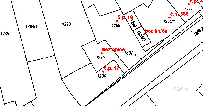Týnec nad Labem 42753708 na parcele st. 1295/1 v KÚ Týnec nad Labem, Katastrální mapa