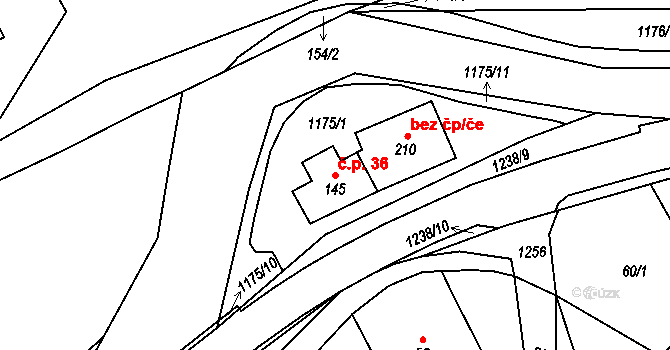Heřmanice 44199708 na parcele st. 145 v KÚ Heřmanice u Frýdlantu, Katastrální mapa