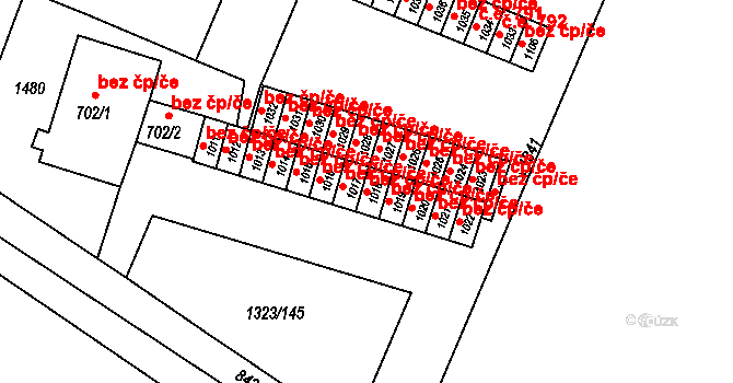 Kyjov 44587708 na parcele st. 1018 v KÚ Nětčice u Kyjova, Katastrální mapa