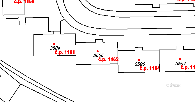 Rýmařov 1162 na parcele st. 3505 v KÚ Rýmařov, Katastrální mapa