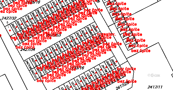 Rychnov nad Kněžnou 44306709 na parcele st. 2417/6 v KÚ Rychnov nad Kněžnou, Katastrální mapa
